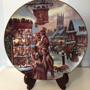 W.S. George Christmas plate